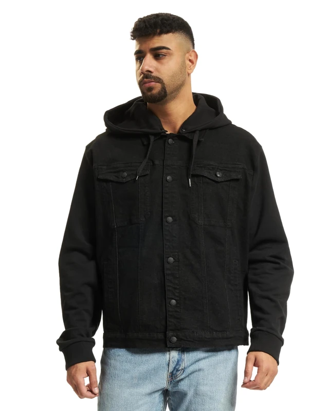 Brandit Cradock Denim Jacket, color: black+blac, size: XXL - Image 1