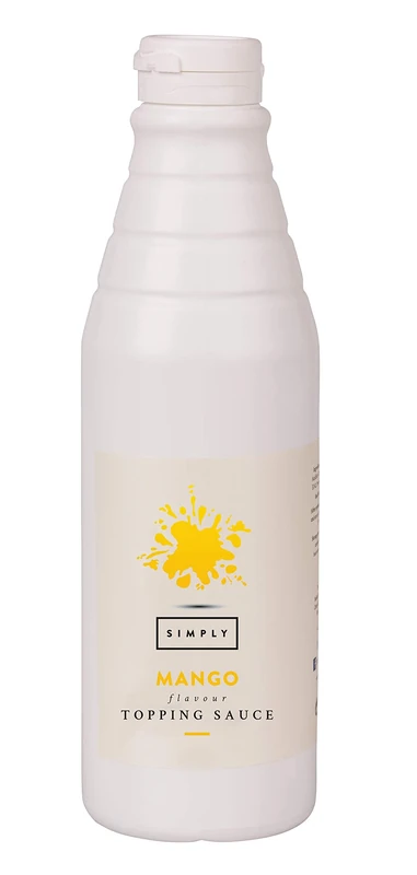 Simply Mango Topping Sauce, Dairy Free Ready to Use Dessert Sauce for Ice Cream, Waffles, Pancakes, Coffee & Milkshakes (1 kg)
