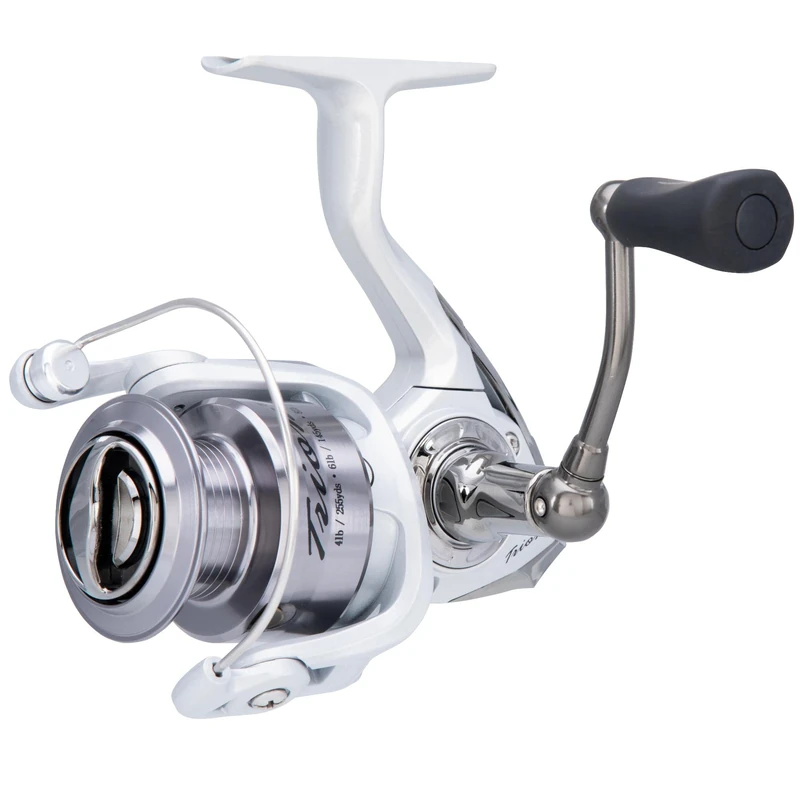 Pflueger Trion Spinning Reel, Size 40 Fishing Reel, Right/Left Handle Position, Graphite Body and Rotor, Corrosion-Resistant, Aluminum Spool, Front Drag System,Silver