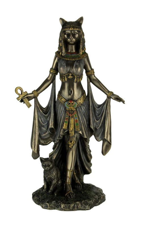 Veronese Design Bastet Egyptian Goddess of Protection Statue Sculpture 10" Tall
