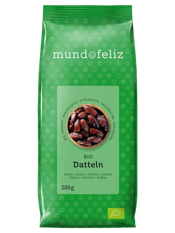 Mundo Feliz - Organic Dried Pitted Dates 2 x 500 g