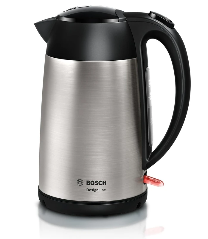 Bosch TWK3P420 electric kettle 1.7 L Black,Stainless steel 2400 W TWK3P420, 1.7 L, 2400 W, Black,Stainless steel, Stainless steel, Water level indicator, Overheat protection