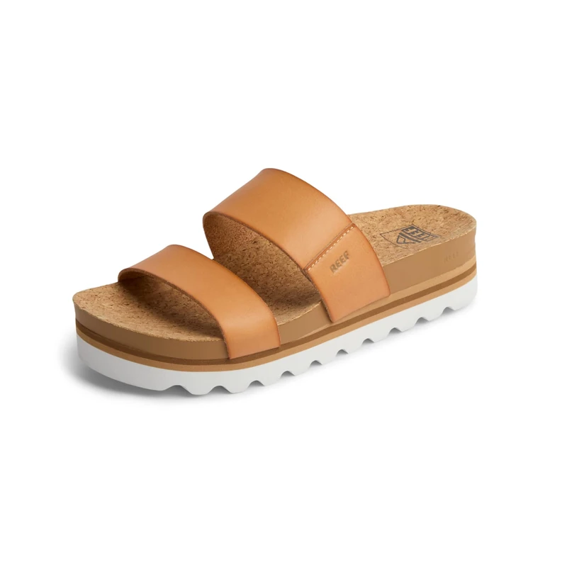 Reef Women's Cushion Bounce Vista Hi Slide Sandal, Natural, 6 UK