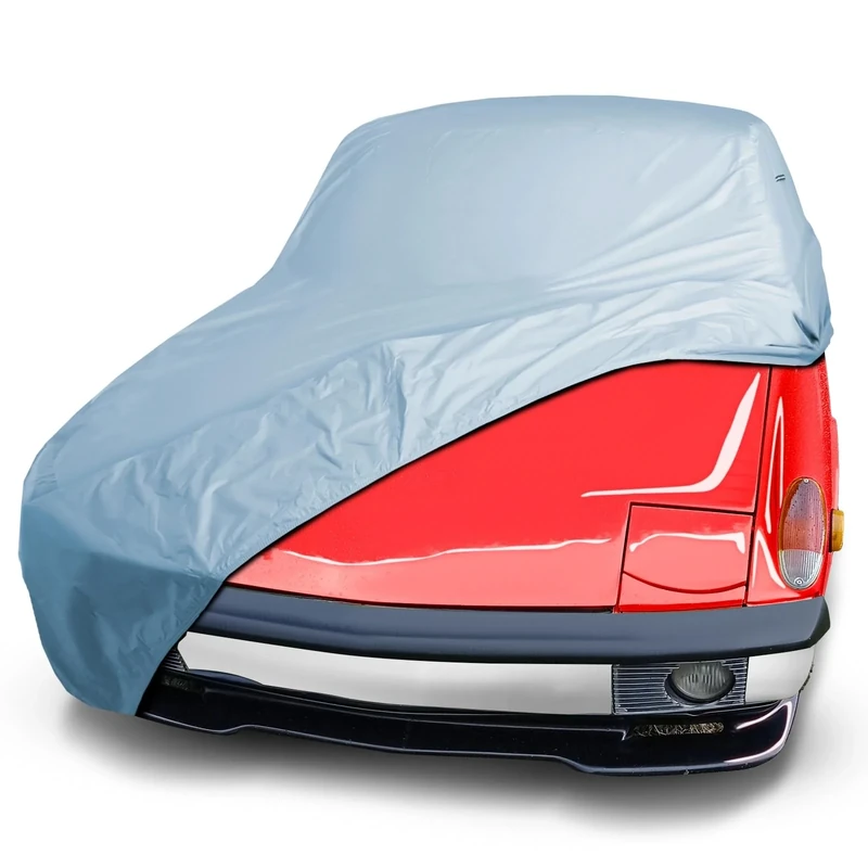 iCarCover Fits. [Porsche 914] 1969-1976 Premium Full Car Cover Waterproof All Weather Resistant Custom Outdoor Indoor Sun Snow Storm Protection Form-Fit Padded Cover with Straps