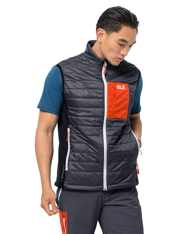 Jack Wolfskin Men's ROUTEBURN Vest M, Ebony, M