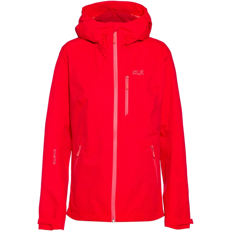 Jack Wolfskin Eagle Peak Jacket Women's Jacket - Tulip Red, XX-Large