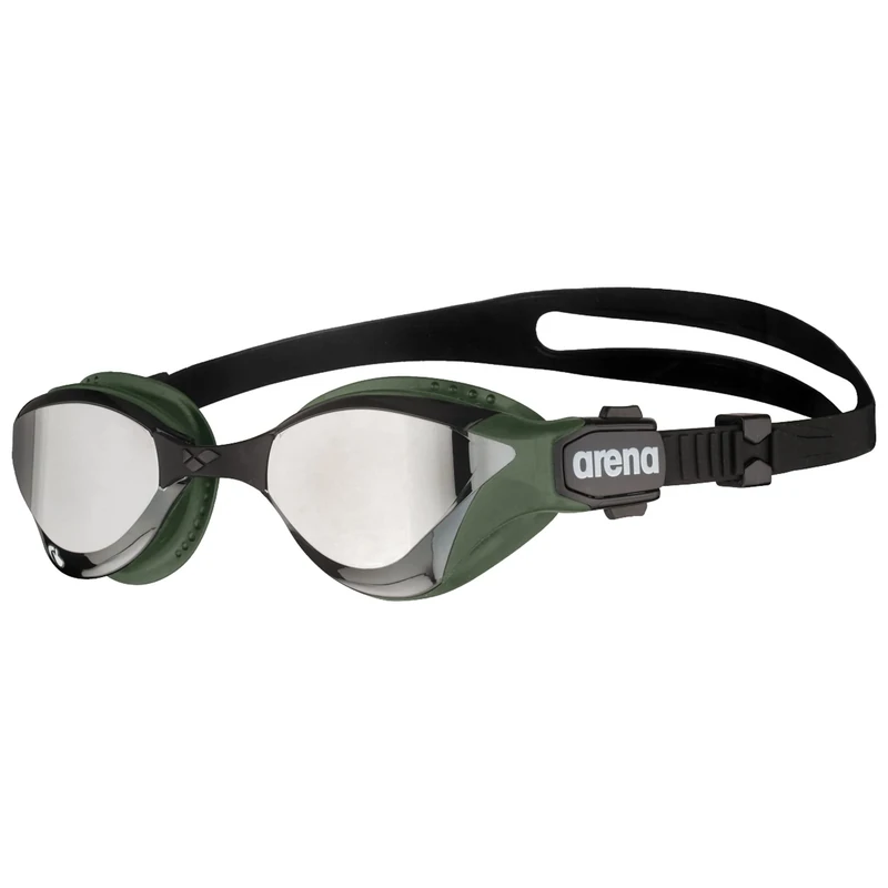 ARENA Cobra Tri Swipe Mirror Unisex Adult Triathlon Goggles, Swimming Pool Goggles with Mirror Lenses, Anti-Fog, UV Protection, 3 Interchangeable Nose Bridges - Image 1