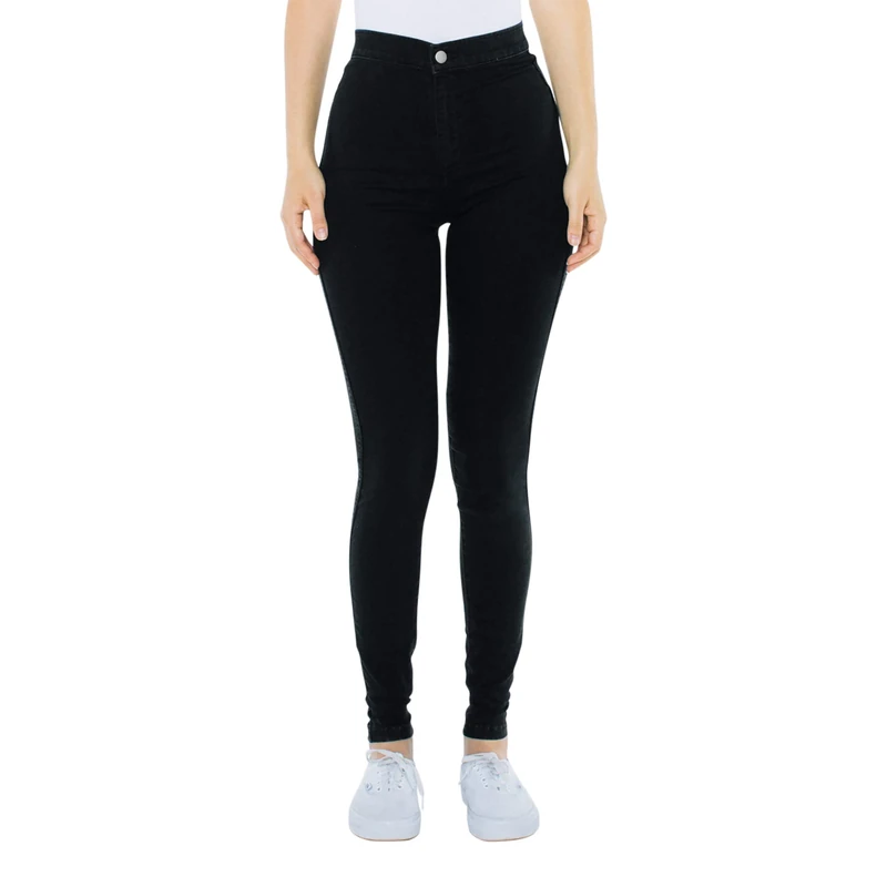 American Apparel Women's Easy Jean, Black Denim, XS