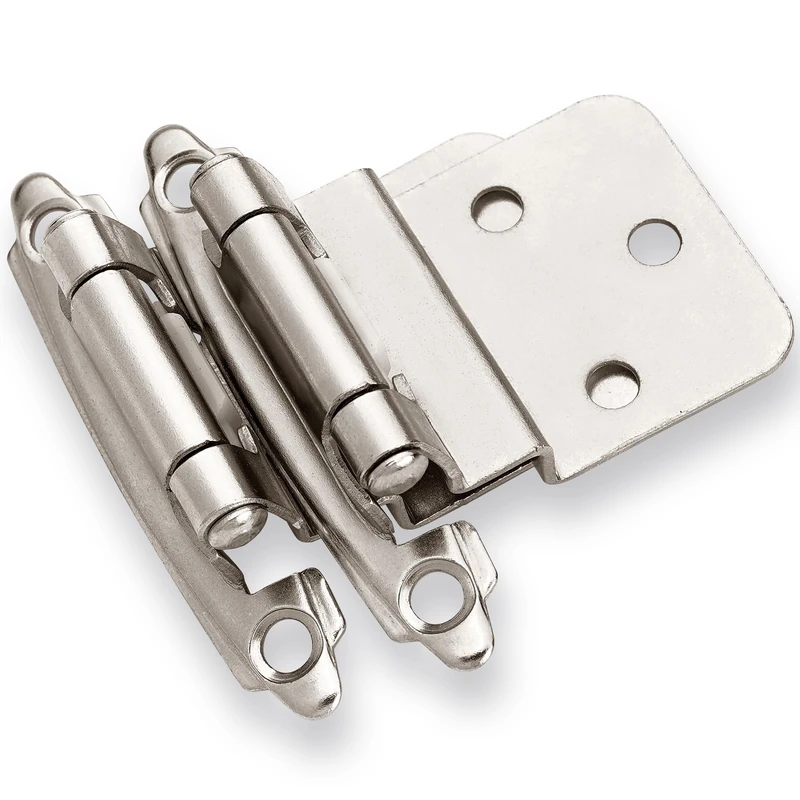 DecoBasics 30 Pairs Satin Nickel Cabinet Hinge 9.5mm
