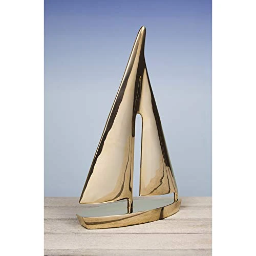 Brass Yacht Sculpture 32cm