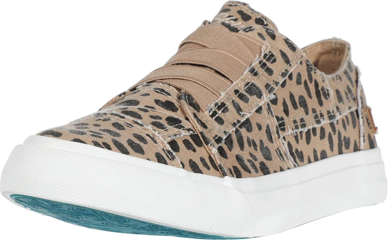 Blowfish Malibu Women's Marley Sneaker, Latte Spots Print Canvas, 7 UK