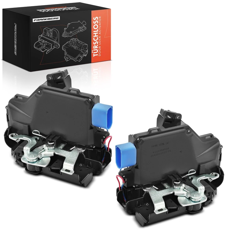 Frankberg 2X Door Lock Actuator Front Compatible with Altea 2004-2005 Toledo III 2004-2005 Golf 2004-2013 J.e.t.t.a 2007-2010 T.o.u.a.r.e.g 2002-2010