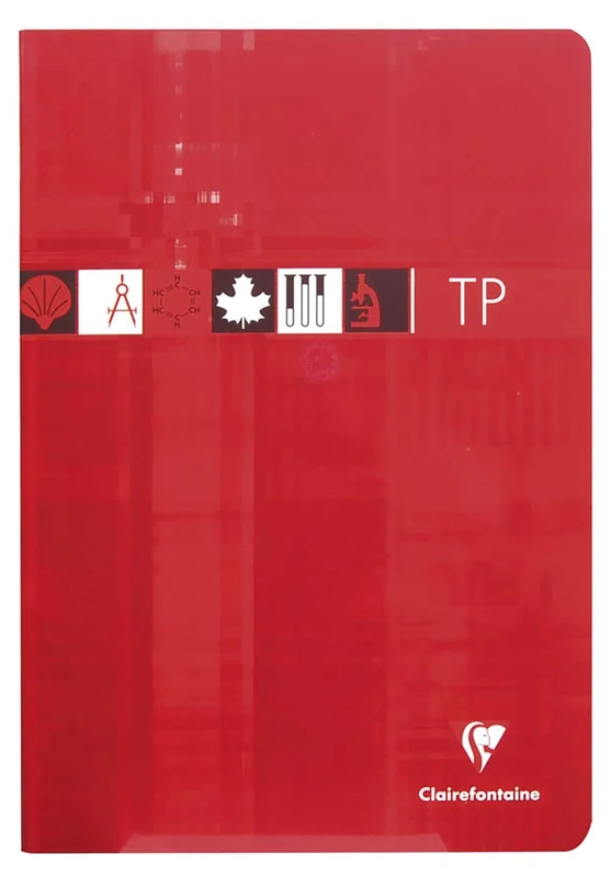 Clairefontaine 3168C Set of 10 Stapled Exercise Books - A4 21x29.7 cm - 80 Pages Small Square 90 g and Plain 125 g - Laminated Card Cover - Random Colours - Image 1
