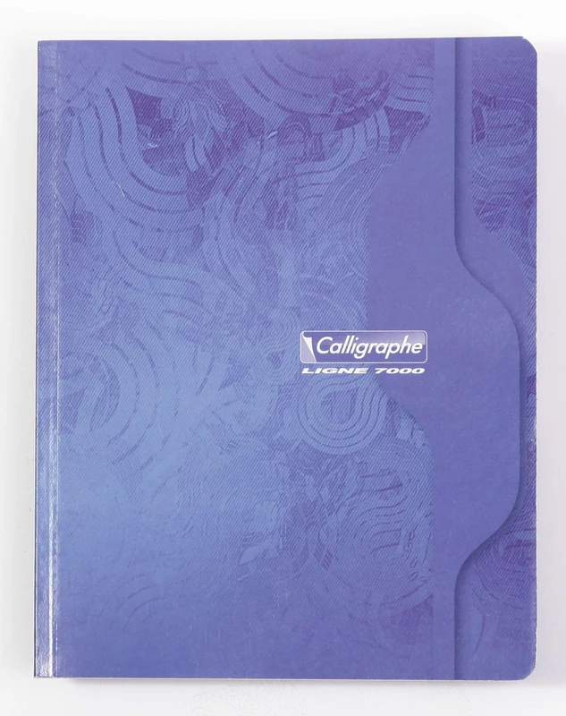 Calligrapher 207C Set of 5 Notebooks Canvas (Clairefontaine) - 17x22 cm - 288 Seyes TriColoure Pages - White Paper 70 g - Varnished Card Cover - Random Colours