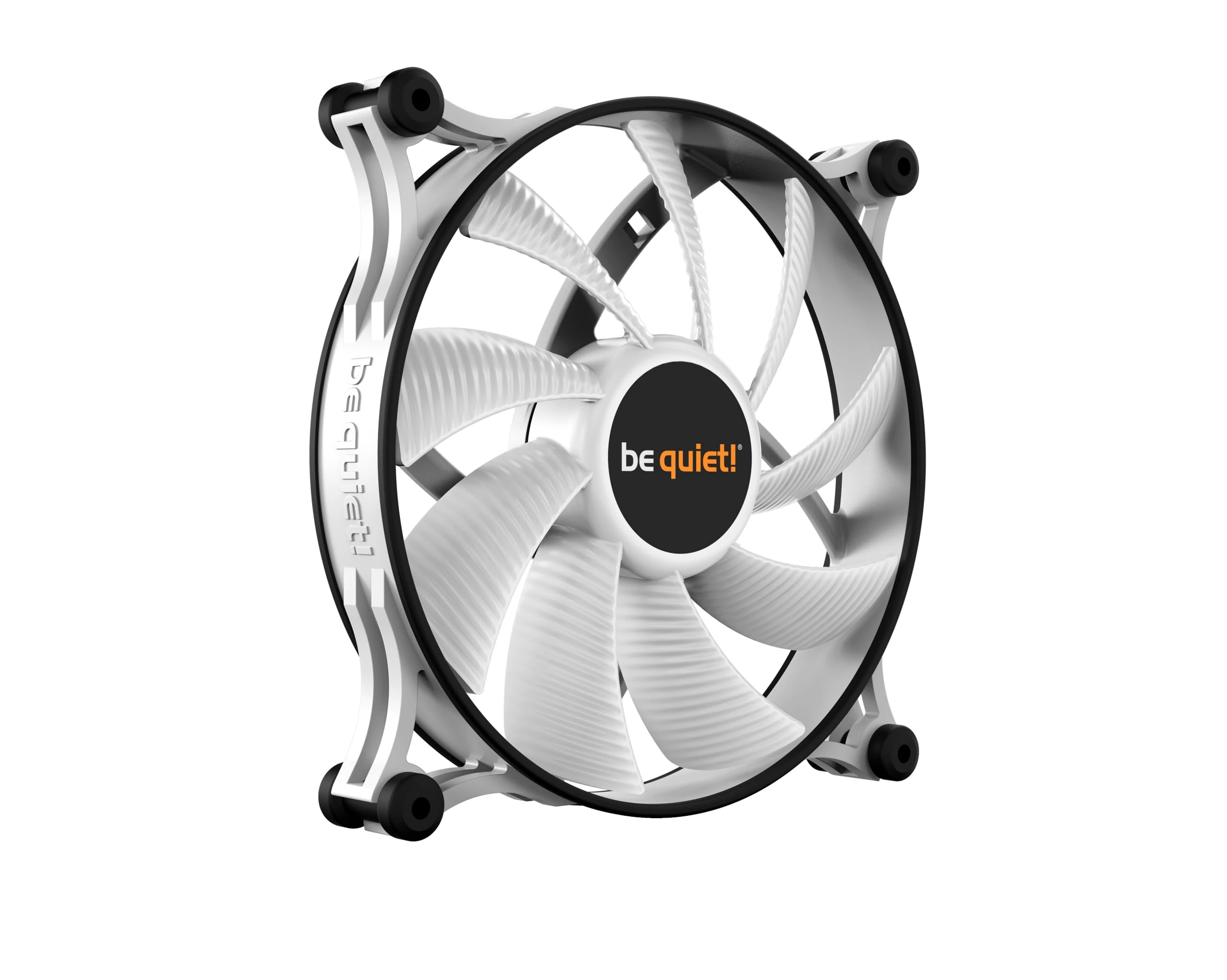 be quiet! Shadow Wings 2 140mm PWM White fan, high maximum speed, low minimum speed, optimized fan frame, exceptionally high air pressure, quiet operation, Rifle bearing, BL091