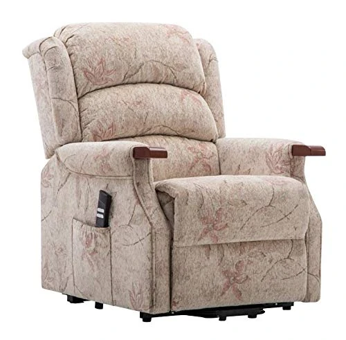 The Leicester Dual Motor Riser Recliner Mobility Lift Chair in Bouquet Beige - Image 1