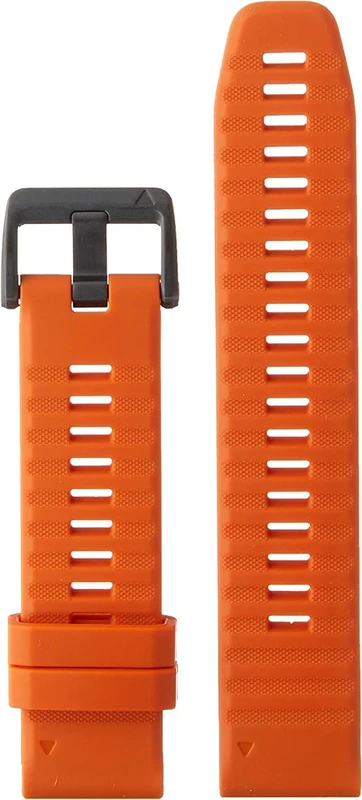 Garmin QuickFit Watch Bands (22mm), suitable for selected fēnix-, epix-, Descent-, D2-, Instinct-, Forerunner- and Approach series smartwatches, Original accessory, Silicone, Ember Orange