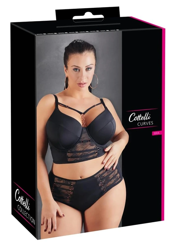 Cottelli Curves Decoration Bra Black 85D