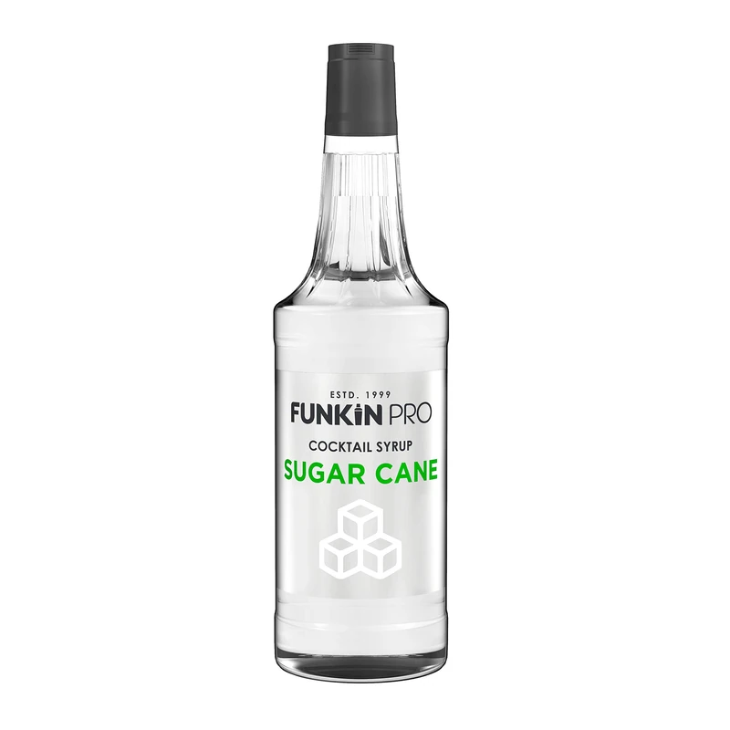 FUNKIN Sugar Cane Cocktail Syrup | Premium Drink Syrup for Cocktails, Mocktails, & Sherbet Drinks | Sweet Taste, Better Flavour | All-Natural Flavouring for Beverages & Food | 700ml Bottle, Pack of 6 - Image 1