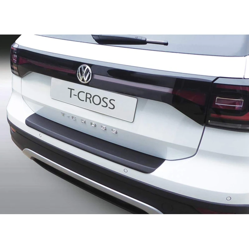 RGM Rear Sill Protector (ABS) Compatible with Volkswagen T-Cross 2019-06/2024 Black