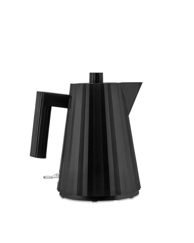 Alessi Plissé MDL06/1 B - Electric Kettle in Thermoplastic Resin, European Plug 2400W, 100 cl, Black