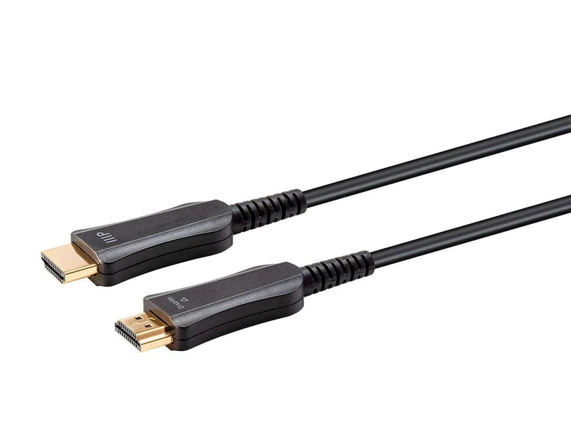 Monoprice HDR High Speed Cable For HDMI-Enabled Devices - 10 Feet - Black | 4K@60Hz, 18Gbps, Fiber Optic, AOC, YUV 4:4:4 - SlimRun AV Series