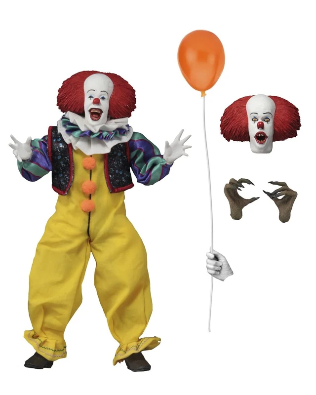 NECA Pennywise 8-inch Clothed Action Figure - 1990 IT Movie