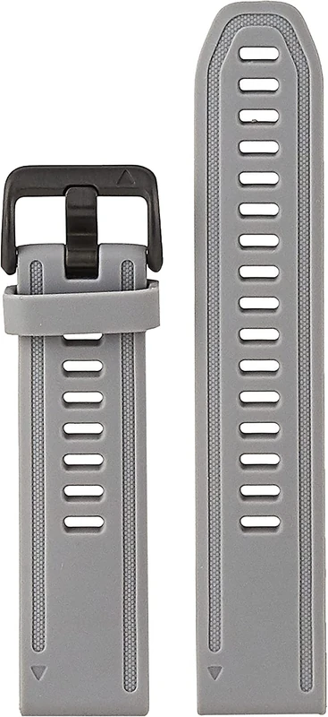 Garmin QuickFit Watch Bands (20mm), suitable for selected fēnix-, epix-, Descent-, D2-, Instinct- and Approach series smartwatches, Original accessory, Silicone, Powder Grey