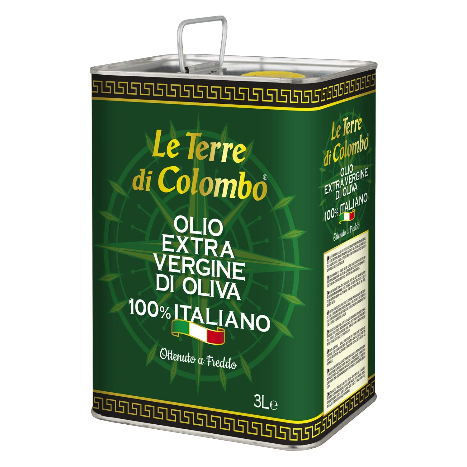 Le Terre di Colombo – 100% Italian Extra Virgin Olive Oil - Tin - 3 L