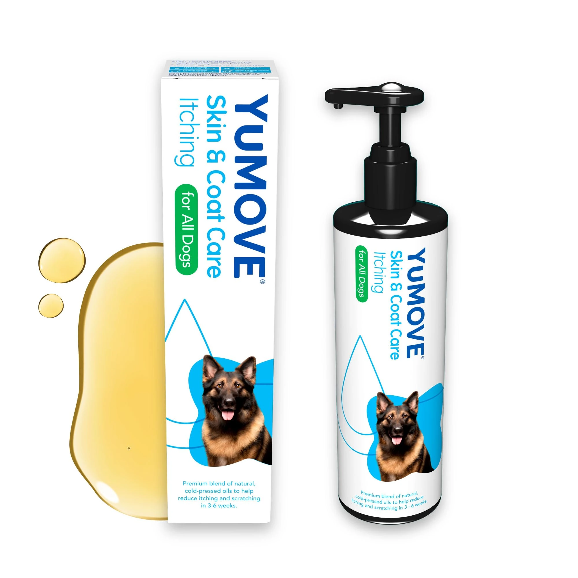 YuMOVE Skin & Coat Care Itchy Skin Soothing Supplement, Anti Itching for Dogs with Sensitive Skin and Irritation, Enriched with Salmon Oil, 250ml