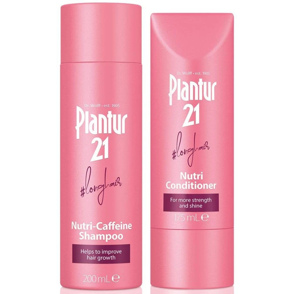 Plantur 21#longhair 200ml Shampoo and 175ml Conditioner Set for Long and Brilliant Hair | Improves Hair Growth and Repairs Stressed Hair | No Silicones
