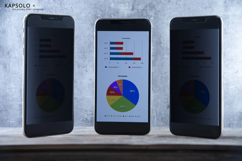 KAPSOLO 4-Way Adhesive Privacy Filter for Archos 70 Copper transparent