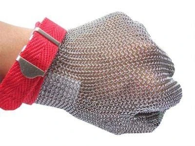Ruvigrab - Stainless Steel Mesh Cut Resistant Gloves | Ambidextrous, Size L, Grey