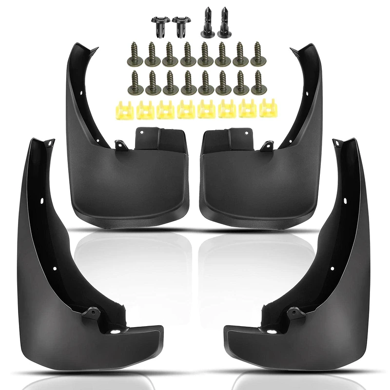Set of 4 Mud Flaps Splash Guard for 2005-2016 Nissan Frontier Pickup 4-Door