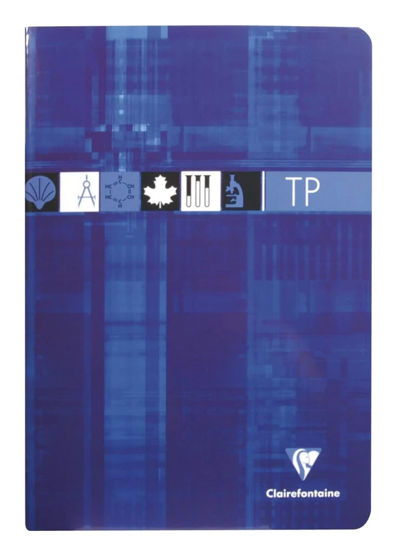 Clairefontaine 3177C Set of 10 Stapled Exercise Books - A4 21x29.7 cm - 64 Seyes Ruled Pages 90 g and Plain 125 g - Laminated Card Cover - Random Colours