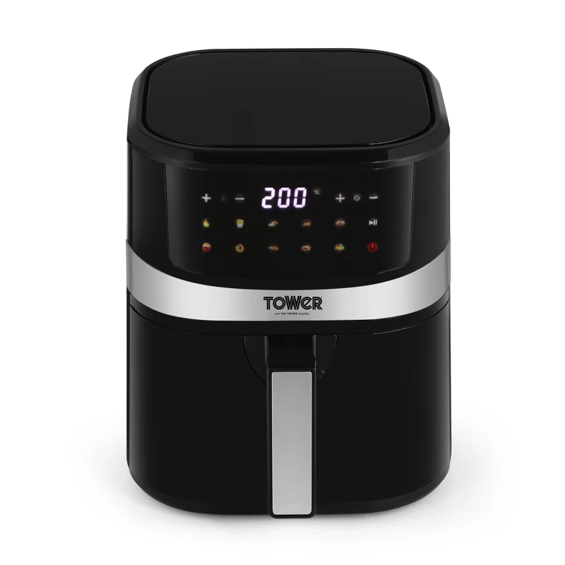 Tower T17038 Xpress 5-in-1 Manual Air Fryer Oven with Rapid Air Circulation, 60-Minute Timer, 11L, 2000W, Black - Image 1