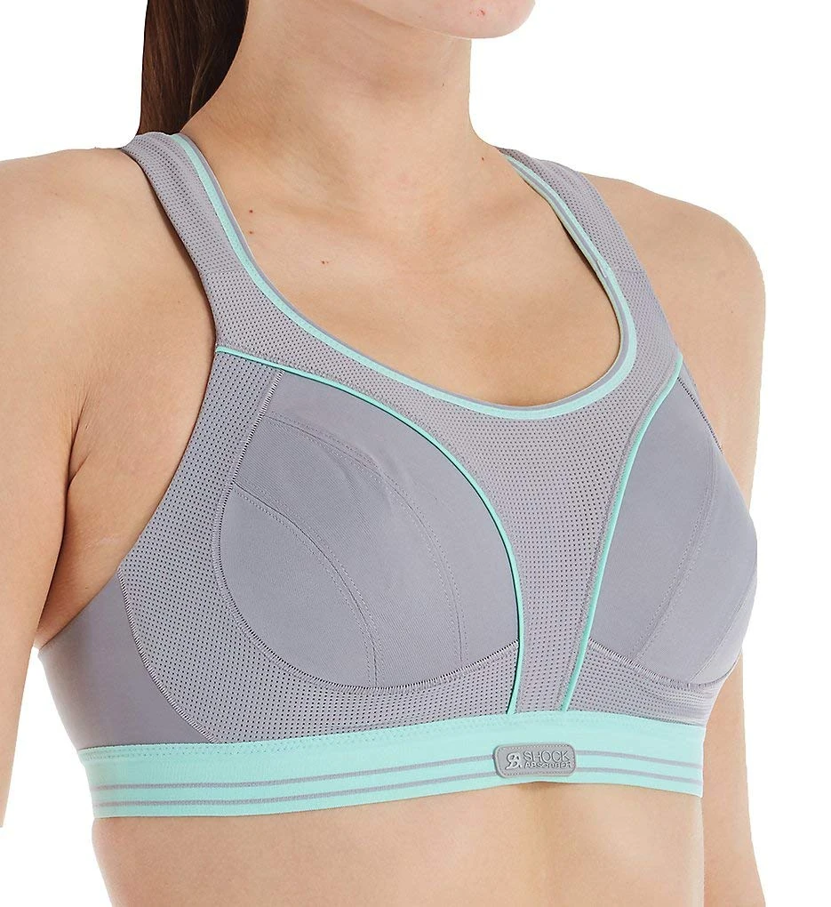 Shock Absorber B5044 Women's Run Sports Bra ,Multicolour (Gris-Vert D'eau 0bz) ,30A