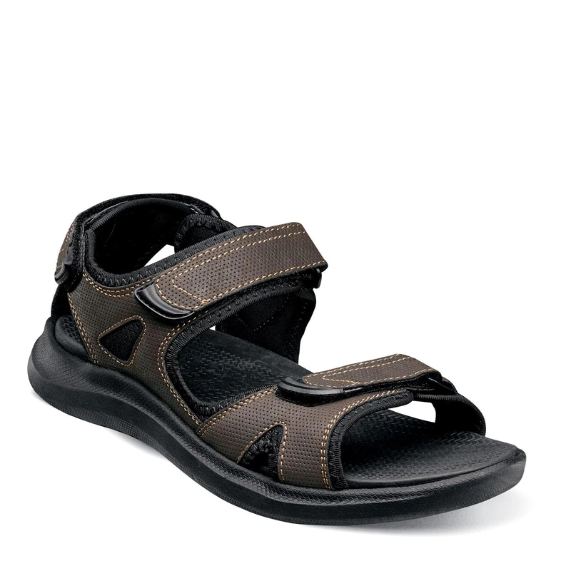 Nunn Bush Men's Rio Strap River Sandal리오 비스타 3 스트랩 리버 샌들rio Vista-Sandalias De Río Con 3 Correas Water Shoe, Brown Black, 11 UK - Image 1
