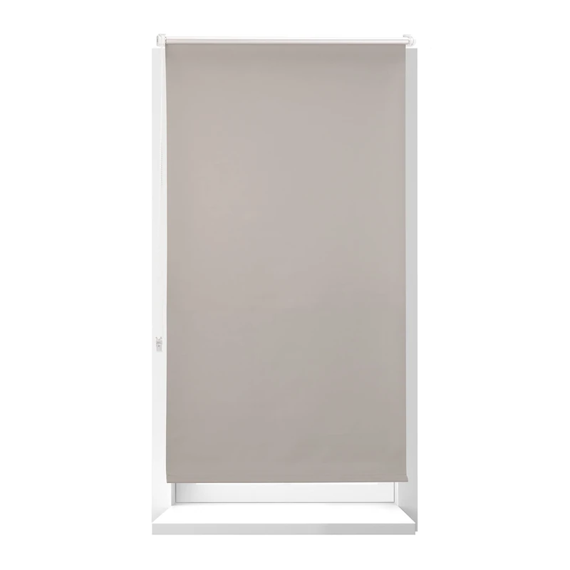 Relaxdays Thermal Blind, Opaque, Darkening Blinds with Thermal Lining, Chain Hoist, 210 x 90 cm, Brown