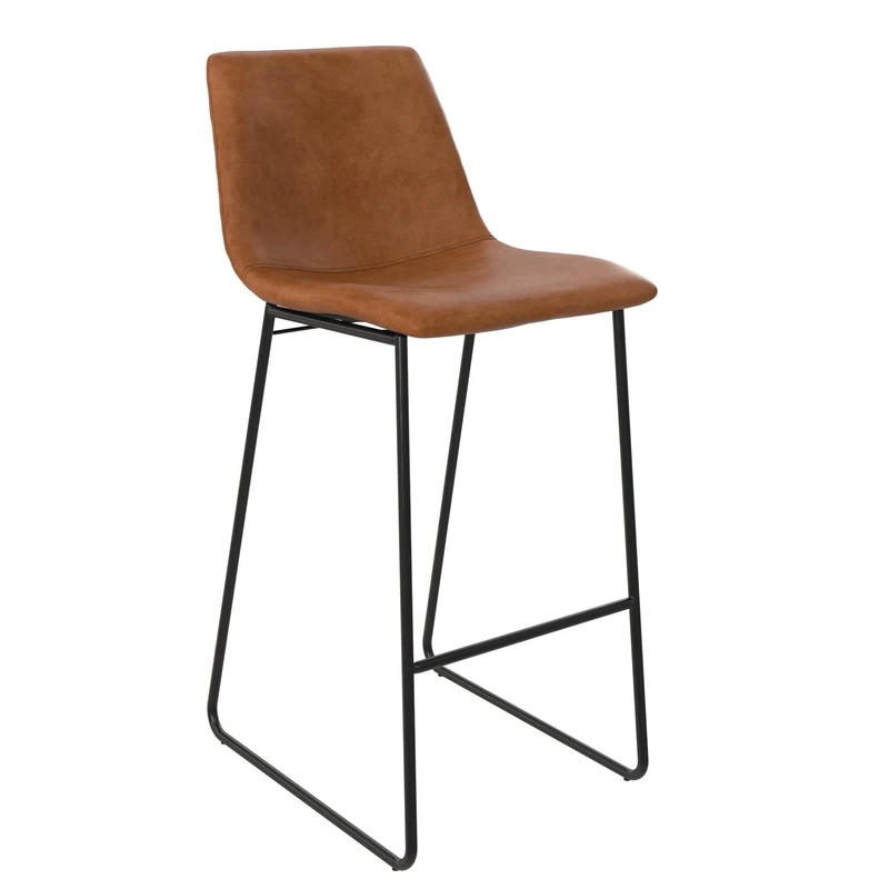 Project 62 Bowden Faux Leather Barstool Stool (Caramel Brown) One