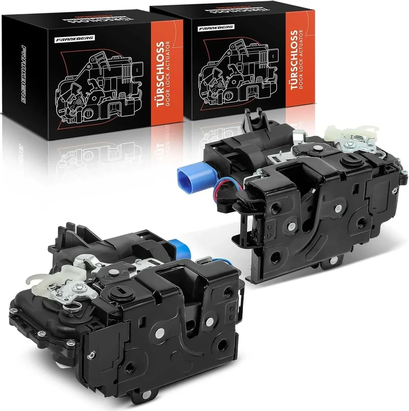 Frankberg 2X Door Lock Actuator Rear 6-Pole Compatible with Polo 9N Hatchback 2001-2009 Ibiza III 6L1 Hatchback 2002-2009 Replace# 3B4839015AG - Image 1
