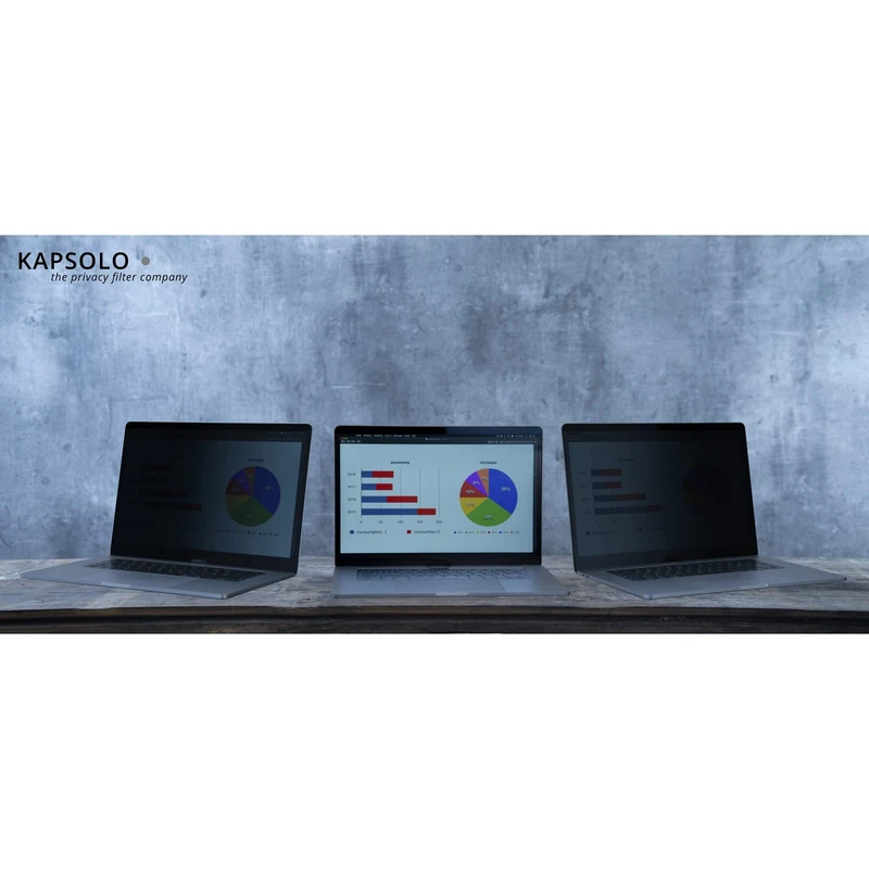 KAPSOLO 4-Way Adhesive Privacy Filter for Acer Spin 5 SP 513-52N transparent