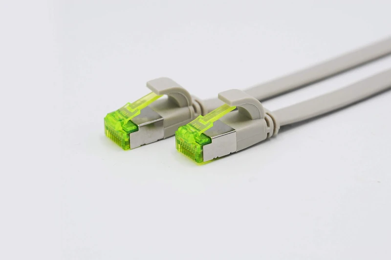 Helos Patch Cable U/FTP Cat 6a 10.0 m Grey