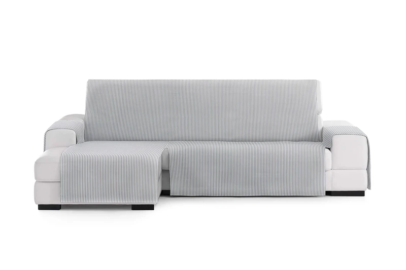 Eysa Sofa Cover, Cotton, Grey, 290 CM. Left - Image 1