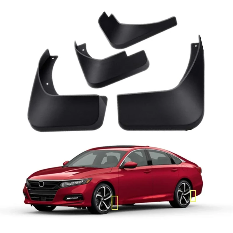 Mud Flaps Kit for 2018-2022 Honda Accord 10th Mud Splash Guard Front and Rear 4-PC Set by TOPGRIL