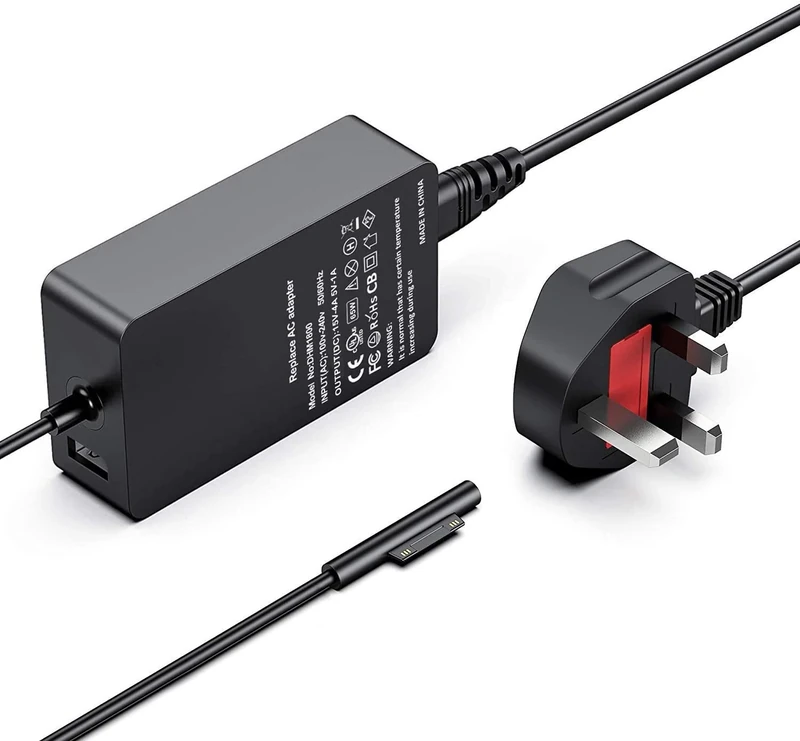 65W Laptop Charger Compatible with Microsoft Surface Pro Charger, Surface Pro 3/4/ 5/6/7/8/9/10/11/X, Surface Laptop 1/2/3/4/5/6/7 Surface Book 1/2 Surface Go 1/2/3