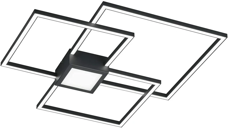 Trio Leuchten Hydra 676210442 LED Ceiling Light Metal Anthracite with 38 Watt LED Switch Dimmer - Image 1