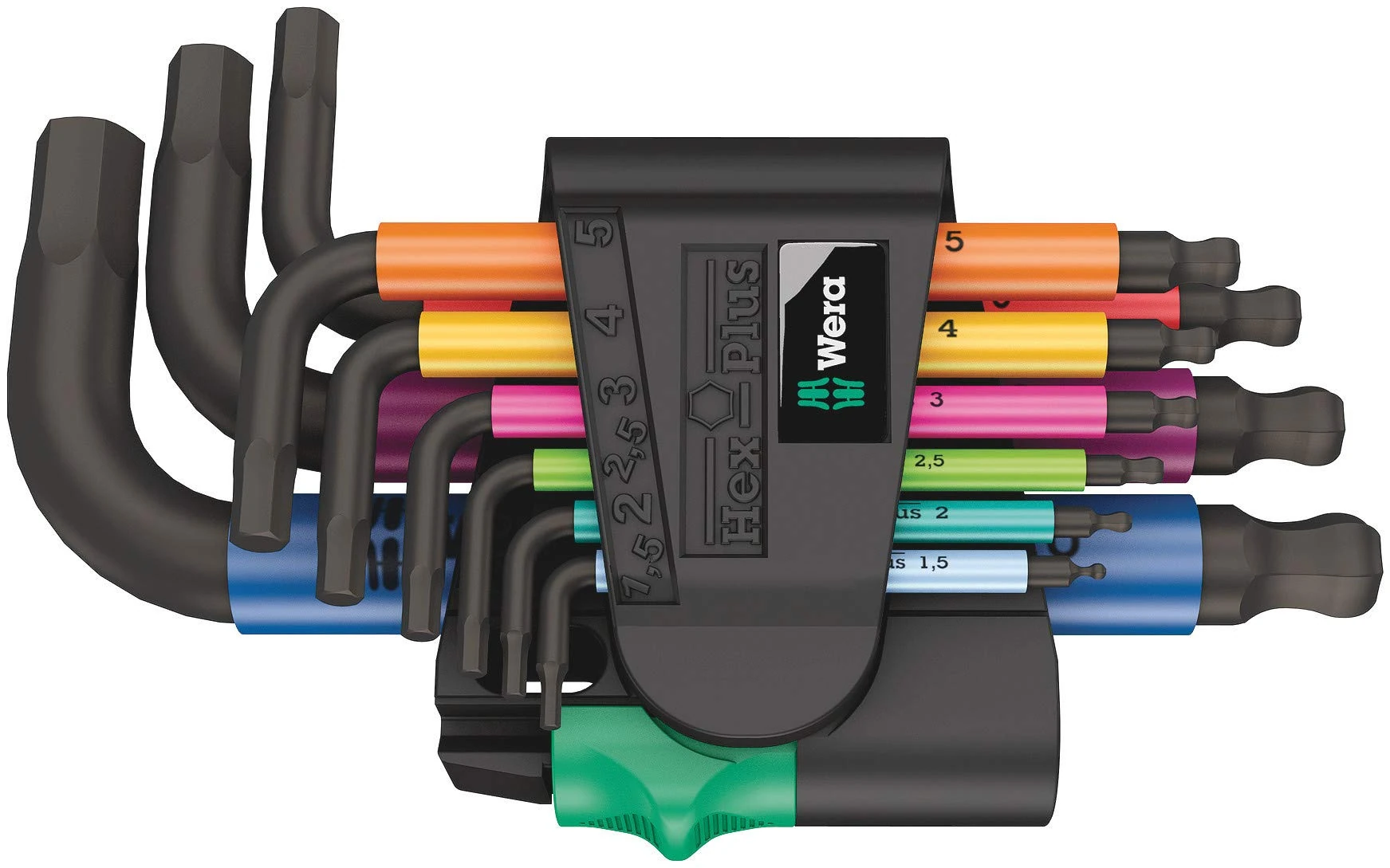 Wera 05133164001 950/9 Hex-Plus Multicolour 2 L-Key Set
