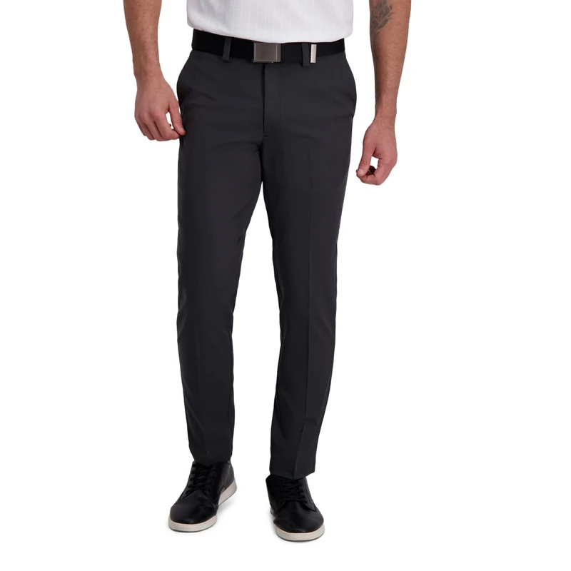 Haggar Men's PLN SLD HTR Pant Casual, Dark Heather Grey, 30W x 32L - Image 1