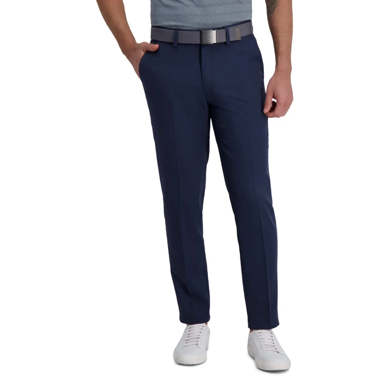 Haggar Men's PLN TXTRD WV Pant Casual, Ink, 33W x 32L - Image 1